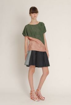 SS13 SILK HABOTAI DIAGONAL TOP - Other Image